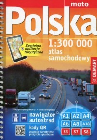 Atlas samochodowy Polska (skala - okładka książki