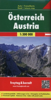 Austria mapa (skala 1:500 000) - okładka książki