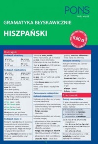 Gramatyka błyskawicznie. Hiszpański - okładka podręcznika