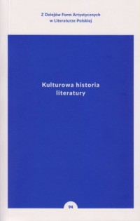Kulturowa historia literatury - okładka książki