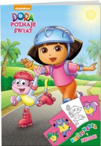 Dora poznaje świat. Kolorowanka - okładka książki