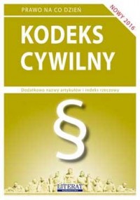 Kodeks cywilny 2016. Stan prawny - okładka książki