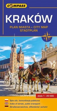 Kraków plan miasta (skala 1:20 - okładka książki