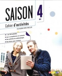 Saison 4. Ćwiczenia (+ CD) - okładka podręcznika