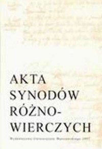 Akta synodów różnowierczych w Polsce. - okładka książki