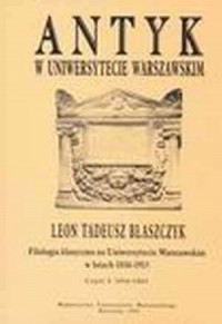 Antyk w Uniwersytecie Warszawskim - okładka książki