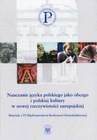 Nauczanie języka polskiego jako - okładka książki