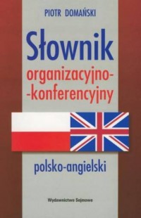 Słownik organizacyjno-konferencyjny - okładka książki