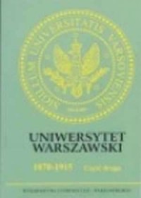 Uniwersytet Warszawski 1870-1915 - okładka książki