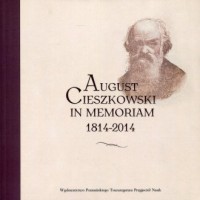 August Cieszkowski. In memoriam - okładka książki