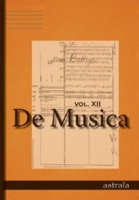 De Musica. vol. XII - okładka książki