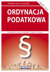 Ordynacja podatkowa 2016. Stan - okładka książki