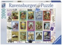 Wakacyjne znaczki (puzzle 2000-elem.) - zdjęcie zabawki, gry