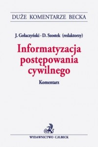 Informatyzacja postępowania cywilnego. - okładka książki