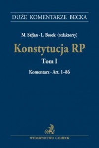 Konstytucja RP. Tom 1. Komentarz - okładka książki