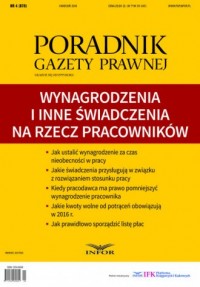 Poradnik Gazety Prawnej 4/2016. - okładka książki
