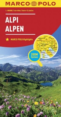 Alpy mapa - okładka książki