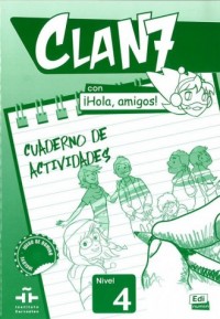Clan 7 con hola amigos 4. Ćwiczenia - okładka podręcznika