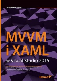 MVVM i XAML w Visual Studio 2015 - okładka książki