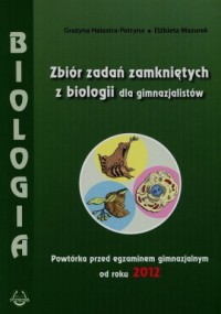 Zbiór zadań zamkniętych z biologii - okładka podręcznika