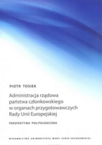 Administracja rządowa państwa członkowskiego - okładka książki