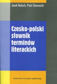 Czesko-polski słownik terminów - okładka książki