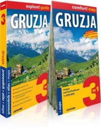 Gruzja explore! guide. 3 w 1: przewodnik - okładka książki