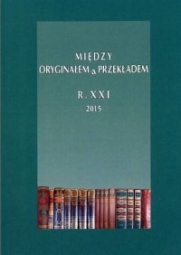 Między Oryginałem a Przekładem - okładka książki