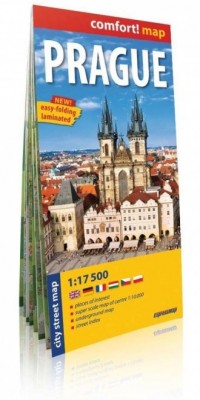 Praga plan miasta (skala 1:17 500) - okładka książki