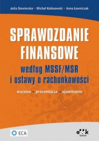Sprawozdanie finansowe według MSSF/MSR - okładka książki