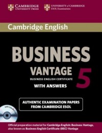 Cambridge English Business 5 Vantage - okładka podręcznika