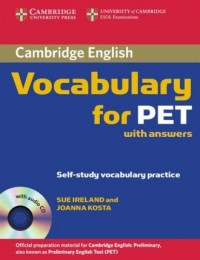 Cambridge Vocabulary for PET. Student - okładka podręcznika