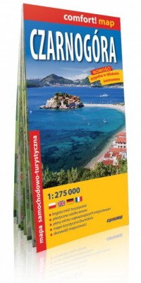 Czarnogóra comfort! map laminowana - okładka książki