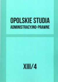 Opolskie Studia Administracyjno-Prawne - okładka książki