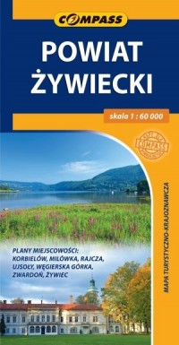 Powiat Żywiecki. Mapa turystyczno-krajoznawcza - okładka książki