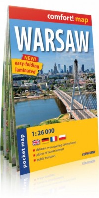 Warszawa (Warsaw) comfort! map - okładka książki