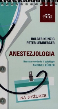 Anestezjologia. Na dyżurze - okładka książki