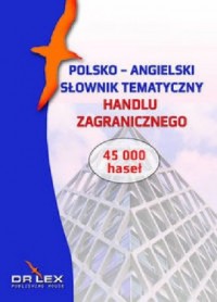 Polsko-angielski słownik tematyczny - okładka książki
