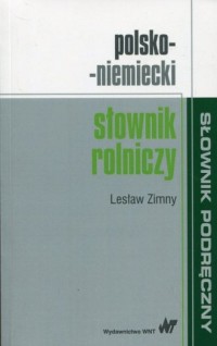 Polsko-niemiecki słownik rolniczy - okładka książki