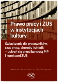 Prawo pracy i ZUS w instytucjach - okładka książki