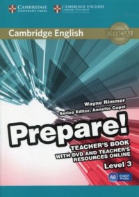 Prepare! 3 Teachers Book with DVD - okładka podręcznika
