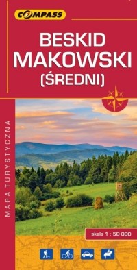 Beskid Makowski Średni mapa turystyczna - okładka książki