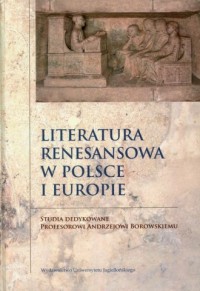 Literatura renesansowa w Polsce - okładka książki