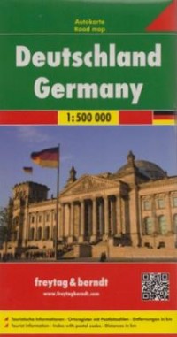 Niemcy mapa (skala 1:500 000) - okładka książki