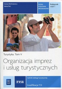 Organizacja imprez i usług turystycznych. - okładka podręcznika