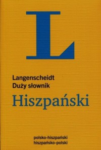 Słownik hiszpański duży, polsko-hiszpański, - okładka książki