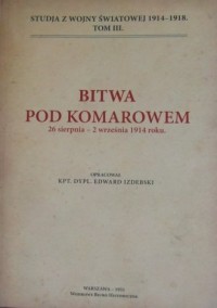 Bitwa pod Komarowem. 26 sierpnia - okładka książki