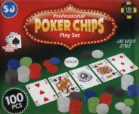 Poker zestaw 100 elementów - zdjęcie zabawki, gry