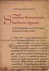 Summae Romanorum barbariei signum - okładka książki