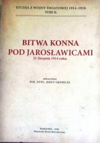 Bitwa konna pod Jarosławicami. - okładka książki